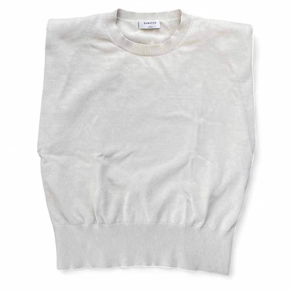 Aritzia Babaton size large padded shoulders tank top  Crewneck Sweater